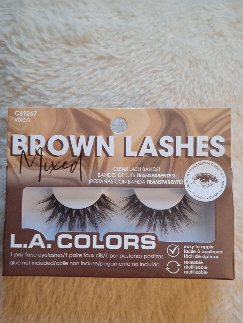 L.A. Colors Brown Mixed Vixen False Eyelashes